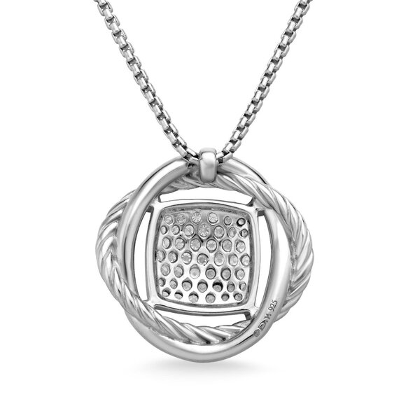 David Yurman Infinity Pendant Necklace with Diamonds - Picture 7 of 10